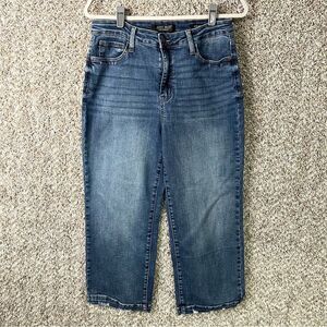 Judy Blue Jeans Women’s 30 High Rise Wide Leg Cropped Denim